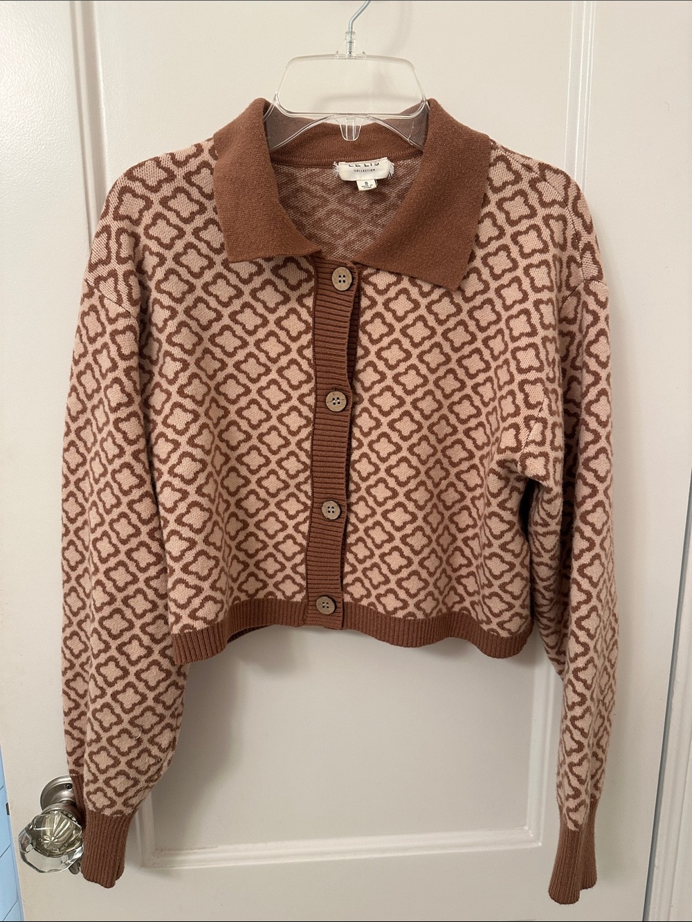 le lis patterned cardigan